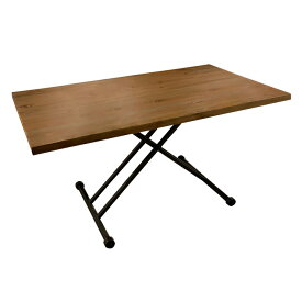 【ポイント5倍/23日20時から】リフティングテーブル BEANS(ビーンズ) 幅140cm テーブル 無段階 昇降テーブル ローテーブル ダイニングテーブル ワークデスク キャスター付き 木製 ナチュラル シンプル おしゃれ