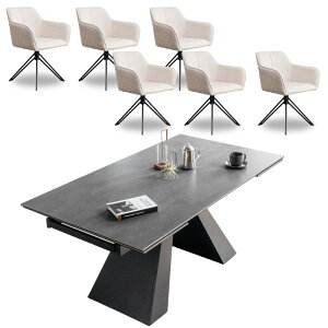 Jݒut L^Cv Z~bN _CjOe[uZbg 6l| ]`FA Lk 6lp Zl| _  160cm 236cm 7_Zbg _CjOZbg  He[u