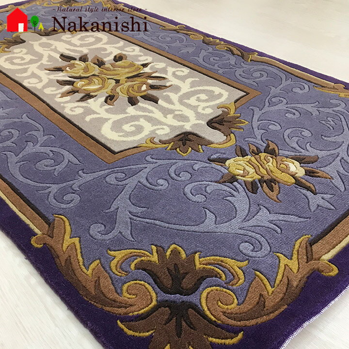 楽天市場】【中国段通 ウール 玄関マット】「PURPLE」絨毯(じゅうたん 