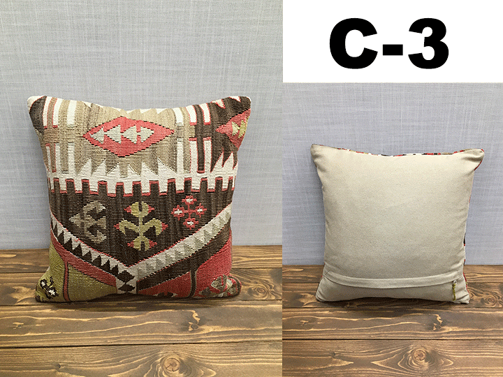 楽天市場】【送料無料】キリム・クッションカバー・約40×40cm・約45