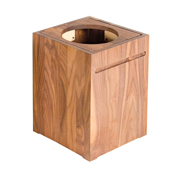 楽天市場】【ゴミ箱 1 ウォルナット】木製・ダストボックス