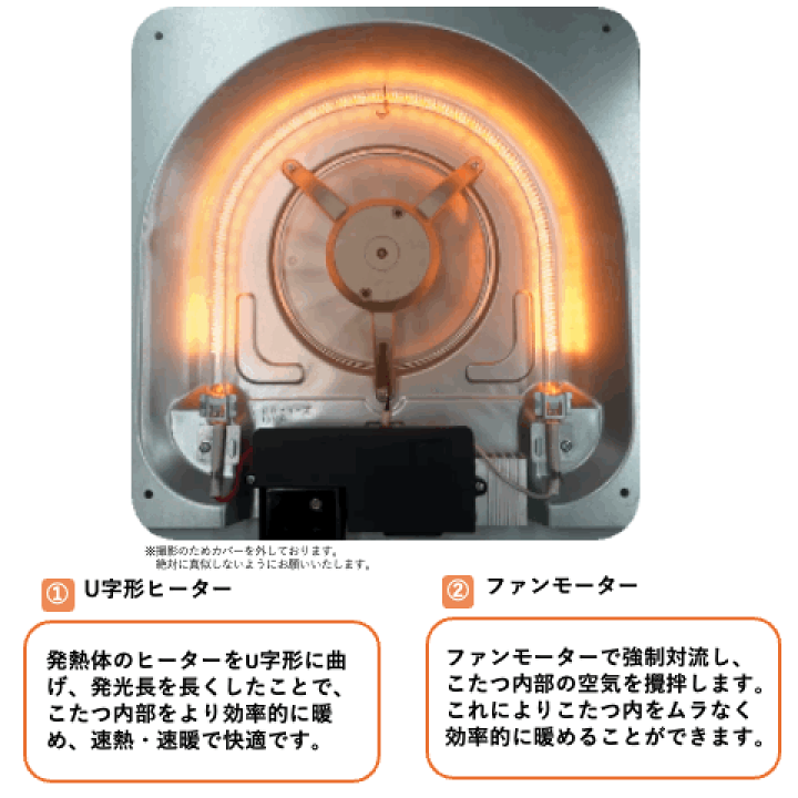 楽天市場】【1年保証】こたつ ブラウン 600W ハロゲンヒーター