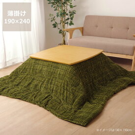 こたつ布団 薄掛け単品190cm×240cm「長方形105～120cm」用※代引き不可こたつ 掛け布団 薄掛け 節電 エコ おしゃれ 和風 洋風 保温 軽量 コンパクト