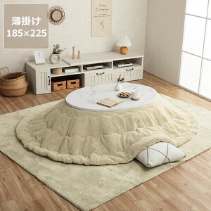 【5と0のつく日限定!最大5000円OFFクーポン配布中】こたつ布団 薄掛け単品185cm×225cm 「楕円形 105〜120cm」用※代引き不可 こたつ 掛け布団 薄掛け 節電 エコ おしゃれ 北欧風 韓国風 洋風 シン