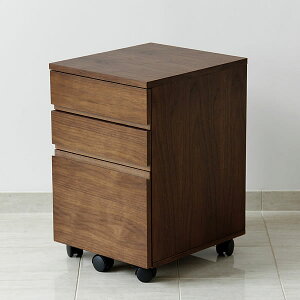 【5と0のつく日限定!最大5000円OFFクーポン配布中】深みのある色合いのウォールナット木製チェスト 40cm幅※代引き不可 スタディコーナー おしゃれ シンプル ナチュラル モダン キャスター