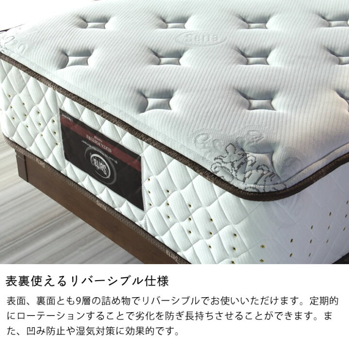 美品 サータ Serta マットレス アイ・シリーズ ノーマルボックストップ 