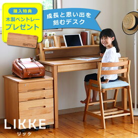 【9/28（9:59）まで5500円OFF！】奥行きサイズを拡張できる学習机 ・ 学習デスク 3点セット100cm幅(デスクL+上棚L+ワゴンW)LIKKE(リッケ) デスクセット　堀田木工所 ペントレイ おしゃれ 勉強デスク リビング 勉強机 国産 コンパクト シンプル 女の子 男の