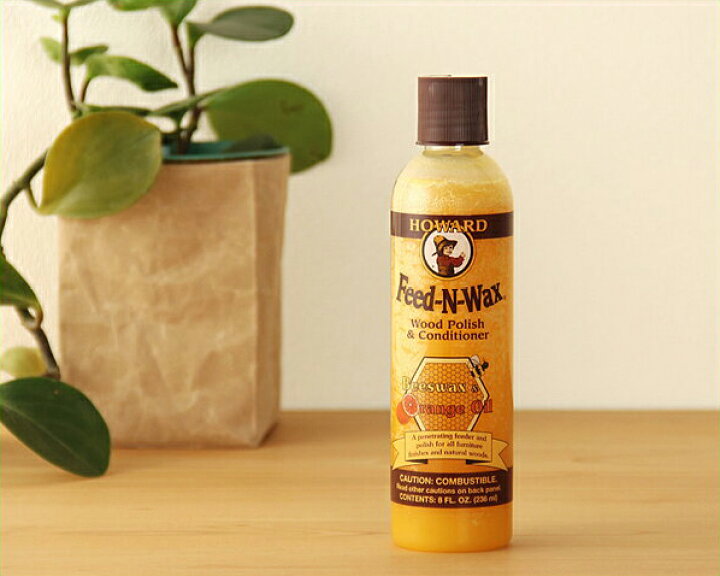 蜜蝋ワックス（ひまわり油）木製品の保護、艶出しに　たっぷり１１０ｇ