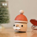 【8/15限定！ポイント10倍】こまむぐ木のおもちゃ　どんぐりサンタクリスマス サンタ Christmas Xmas おもちゃ 玩具 …