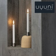 【9/10は全品送料無料！】UYUNI LIGHTING（ウユニライティング）LED テーパーキャンドルスムース 2本セッ…