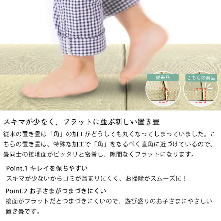 楽天市場】趣のある色合いで味わい深い置き畳 12枚セット※代引き不可防カビ サマーマット 節電 節電対策 湿気対策 吸湿性 抗菌 消臭 い草マット フロア畳 フロアマット 夏 フローリング リビング 琉球畳 ユニット畳 シンプル 和室 ジョイント : 家具の里