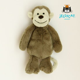 JELLYCAT（ジェリーキャット）Bashful Monkey Medium（バシュフル モンキー ミディアム）ぬいぐるみ 人形 サル さる 猿ヌイグルミ 動物 かわいい おしゃれ オシャレ 手洗い可能 ウォッシャブル ギフト 贈り物 プレゼント 上品 上質 父の日 父の日ギフト