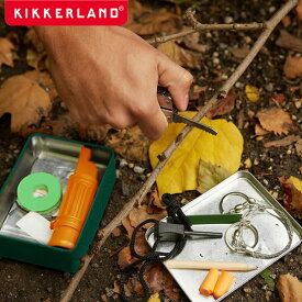 【期間限定値下げセール実施中！6/11 9:59まで】KIKKERLAND（キッカーランド）サバイバル キットsurvival kit サバイバル アウトドア キャンプ 防災 キット セット 非常用 保管 緊急時 ツールセット 防寒シート 多機能 父の日 父の日ギフト