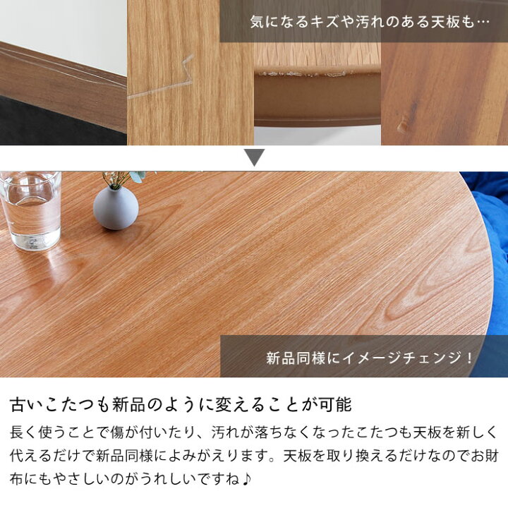 楽天市場】コタツ天板・こたつ天板単品円形 90cm丸・110cm丸・120cm丸 