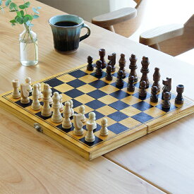 【5と0のつく日限定！最大5000円OFFクーポン配布中】Professor PUZZLE（プロフェッサーパズル）インテリアにも映える、格調高い木製チェスセット ボードゲーム 定番 chess 木製チェス コンパクト 折りたたみ 2人用 10歳以上 クラシック アンティーク調 インテリア