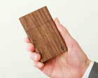 ヤクモ家具製作所木製名刺ケース ウォールナット材カードケース　名刺入れ　木製ケース　ブラウン※代引き不可