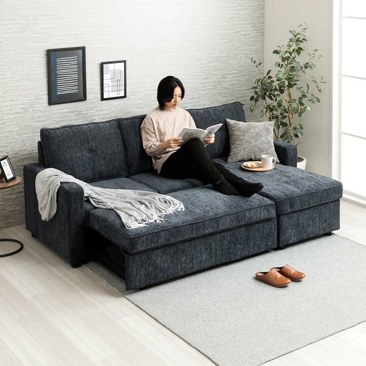 楽天市場】☆全品10％OFFクーポン配布 3Pカウチソファ 2人用 3人用 