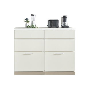 キッチンカウンター 選べるユニット 120 日本製 ゴミ箱収納 大川家具 グレージュ 国産 組み合わせ自由 完成品 レンジ台 キッチン収納 ダストボックス レンジボード 可動棚 隠す収納 ロータイ