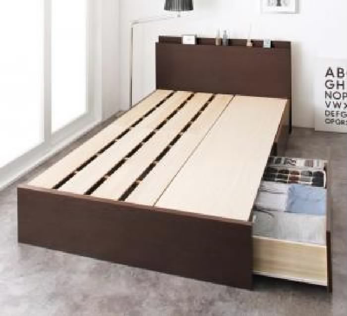 楽天市場】シングルベッド 茶 整理 収納付き ベッド用ベッドフレーム