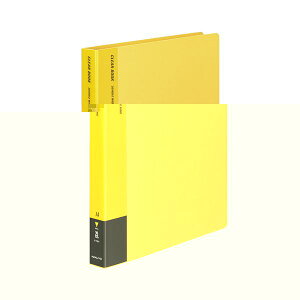 透明ファイルの革命 便利な差し替え式クリアブック A4サイズで30穴、20ポケット付き 背幅33mmで整理 収納 力抜群 鮮やかな黄色で目を引く ライフスタイルに彩りを添える必須アイテム 1冊では