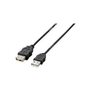 (業務用30セット) ELECOM USBケーブル 配線 USB-ECOEA20 黒