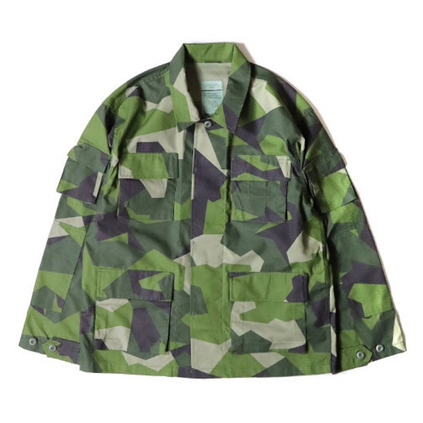 スウェーデン軍BDU（Battle Dress Uniform） M90グリーンカモ ジャケット 復刻 M 緑