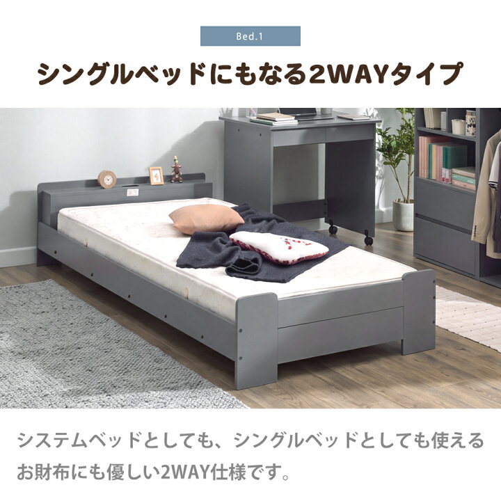 楽天市場】ロフトベッド ロフト ベッド 新モデル 子供 大人 システム 