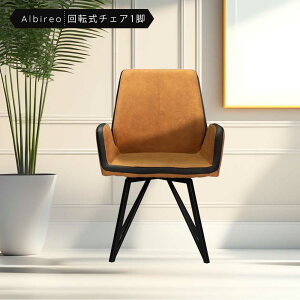 ダイニングチェア おしゃれ 回転 モダン ダイニングチェアー 肘付き 1脚単品 アルビレオ ダイニング チェア チェアー 椅子 いす イス 回転式