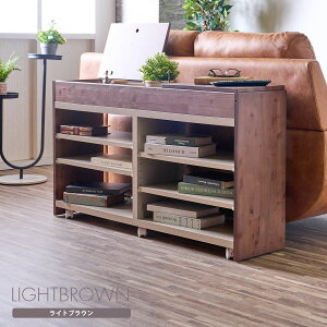 ▼10%OFFクーポン対象 シェルフ 幅120 間仕切り 日本製 国産品 天然ヒノキ キャスター付き 棚 ソファ裏 3段 木製 リバーシブル 北欧 おしゃれ キッチンワゴン ダークブラウン ライトブラウン 可