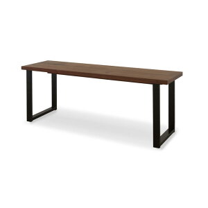 ダイニングベンチ 幅125cm おしゃれ 北欧 低め シンプル 木製 2人掛け 無垢 ダイニングチェア 国産 日本製 オーク ナチュラル チェア 椅子 いす イス アイアン スチール ウォールナット 高級感