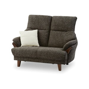 ソファ ソファー クッション付き ハイバック 2人掛け おしゃれ シンプル モダン 北欧 ファブリック 125cm幅 二人掛け タモ材 木脚 木飾り 幅125 二人掛け 2P Sバネ ウェービングベルト ウレタン