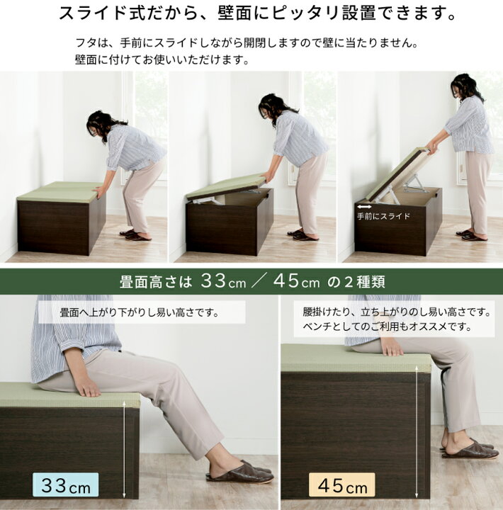 楽天市場】ユニット畳 ミニ1畳 単品1個 高さ33 45cm イ草 ヘリ無し 