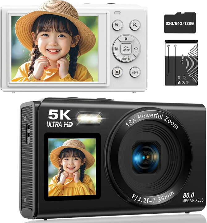 楽天市場】【SNSで話題沸騰】スマホに送れる デジタルカメラ 5K 