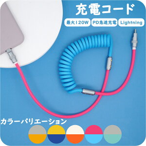 oCJ[ USBRCP[u iPhone[dR[h Lightning Type-C iphone [d P[u CgjOP[u USB [d } PD Android ϋv fh~ ő120W f[^