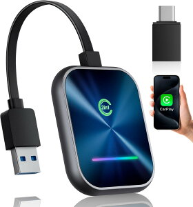 �y��2����o��I�zCarPlay ���C�����X 2 in 1 �J�[�v���C Android Auto �A�_�v�^�[ apple carplay �v���O �A���h �v���C �����ڑ� �u���[�g�D�[�X&bluetooth 99%�̎Ԏ�K�p iPhone 17�Ȃ�Android�ɑΉ�