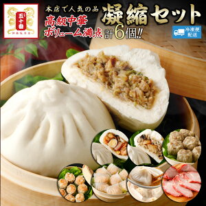 楽天1位 中華 点心【高級中華ボリューム満点】半世紀変わらぬ老舗の味を楽しむ凝縮セット 元祖肉まん2個 + 7種類から4個選べて 合計6個 最大1.8kg! 五十番 神楽坂 肉まん 豚まん 焼売 餃子