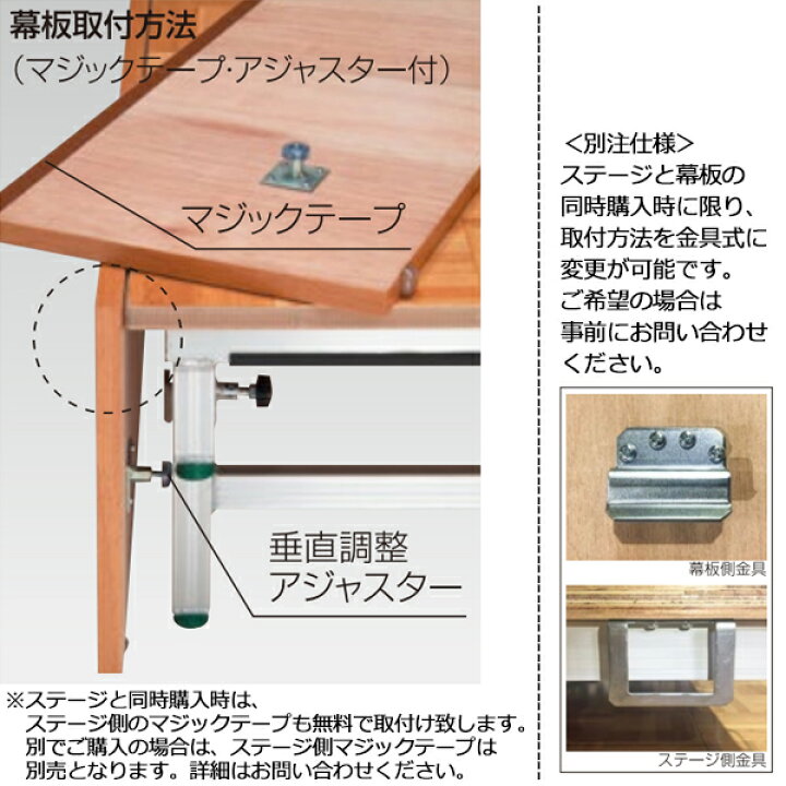 楽天市場】【日本製/業務用】 幕板 ポータブルステージ用幕板 高さ20cm 