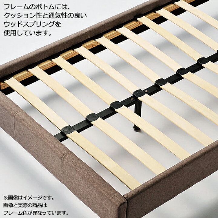 楽天市場】【送料無料】 ダブルベッド マットレス付 ベッドフレーム D 