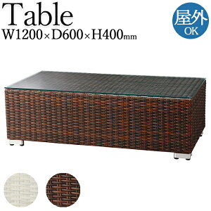 【法人送料無料】 【業務用】 ガーデンテーブル ローテーブル 屋外用 テラス席 幅約120cm アジャスター付 強化クリアガラス ガラス 天板 ダイニング CR-1267