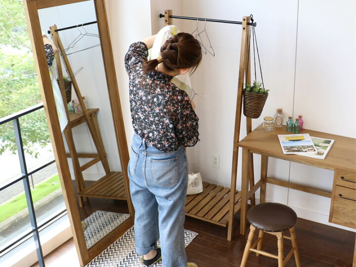 楽天市場】【送料無料】 ウォールミラー スタンドミラー 立掛けミラー 