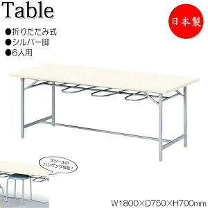 �y�@�l���������z �y���{��/�Ɩ��p�z �C�X�|�����e�[�u�� ��Ƒ� ���[�N�e�[�u�� ��180cm ���s75cm 6�l�p �`�F�A�n���M���O �V���o�[�r �����~�����ϔ� �A�C�{���[ NS-0930