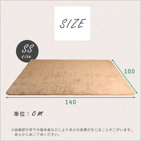 （ スーパーセール ）100×140cm 洗えるラグマット高密度フランネルマイクロファイバー・ラグマットSSサイズso -sss