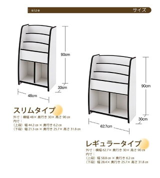 キッズえほん立て収納ラック送料無料完成品国産知育玩具ソフト素材キッズファニチャーシリーズ棚付き絵本ラックスリム収納片付けラック絵本子供部屋収納ホワイト6カラーラック棚収納棚