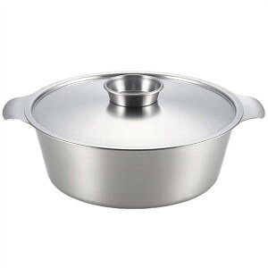 しゃぶしゃぶ鍋 贅(zei)ステンレス寄せしゃぶ鍋 26cm IH対応専用 フタ付き ( ガス火対応 両手鍋 卓上鍋 ステンレス鍋 ) tou-ysk-272347