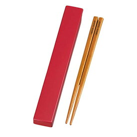 箸＆箸箱セット 日本製 HAKOYA アメリカンビンテージ 18.0スクエア箸箱セット 18cm （ 木製箸 お弁当用 弁当用箸 ） tou-ttm-269314