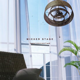 ペンダントライト Wicker stage L ウィッカーステージ 3灯照明 送料無料 ペンダント 天井照明 ハワイアン アジアン 和風 白熱灯