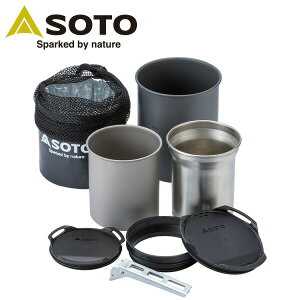 サーモスタッククッカーコンボ SOD-521 調理機器 調理器具 クッカー 鍋 マグ ポット スタッキング キャンプ用品 SOTO 【送料無料】