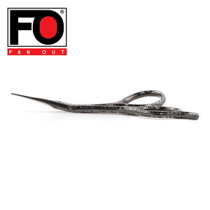 FANOUT ダマスカス小ばさみ(カーブハンドル先中細)はさみ 美容ハサミ 日本製 FOK2CB ブラック はさみ ハサミ 小ばさみ 美容ハサミ ダマスカス 高級 日本製 おしゃれ ファンアウト FANOUT 【送料無