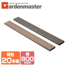 人工木材 1×4材 (800×89.5mm) 同色20本セット 全2色 WPC-1X4-8*20 ブラウン/ナチュラル フェンス材 化粧材 部品 部材 パーツ 材料 資材 おしゃれ 山善 YAMAZEN 【送料無料】