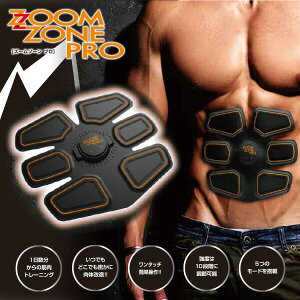 ZOOMZONE PRO ズームゾーン プロ EMSマシン ZZP-01 筋肉 腹筋 お腹 トレーニング シェイプアップ エクササイズ ダイエット 脂肪 EMSマシマシーン 低周波 中周波 アウターマッスル インナーマッスル B